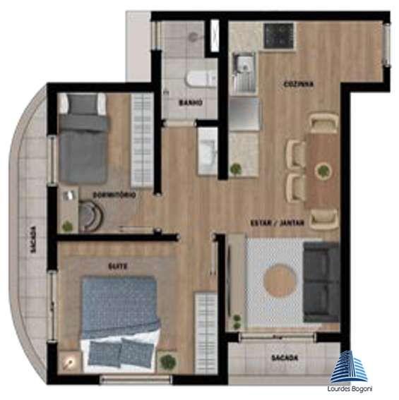 Apartamento à venda com 2 quartos, 34m² - Foto 13